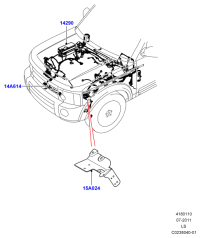 LR029790-HARNESS ASSY-OIL PRESSURE SENS