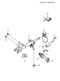 96206813-Switch, ignition lock cylinder control