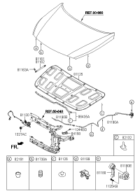 81190C3000-CABLE ASSY-HOOD LATCH RELEASE