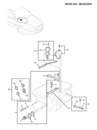 96041845-Grommet, manual shift shaft (using 24256576)(9 parts)