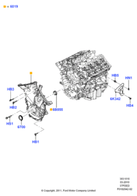 BR3Z6020A-GASKET,W.PUMP INLET