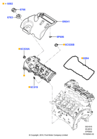 BR3Z9P686A-RUBBER,T/MISSION MT