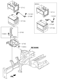 37150B3000-TRAY ASSY-BATTERY