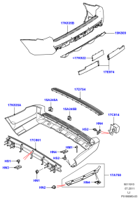 LR021048-REINF ASSY-RAD CORE UPR