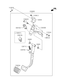 328002W110-PEDAL ASSY-BRAKE