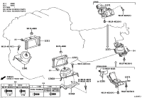 123610S020-INSULATOR, ENGINE MOUNTING, FRONT