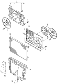 7N0121207A-Double fan retainer##.