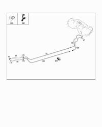 2044760726-RADIATOR HOSE W124/E200/E220