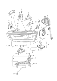 L8UD941005-Headlight, for gas discharge bulb