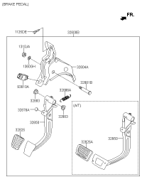 32800F9200-PEDAL ASSY-BRAKE