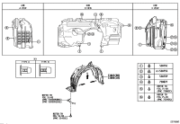 538050E080-SHIELD SUB-ASSY, FRONT FENDER SPLASH, RH