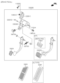 328004V410-PEDAL ASSY-BRAKE