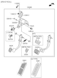 328004V310-PEDAL ASSY-BRAKE