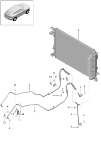 95B317825A-Pipe, oil pressure cooling