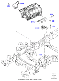 AL3Z6038D-RUBBER,T/MISSION MT