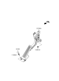 32700A4000-PEDAL ASSY-ACCELERATOR