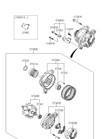 373002E320-ALTNTR ASSY