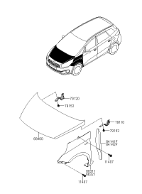 66311A4000-PANEL-FENDER LH