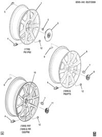 9596616-Wheel, 17X8 (paint) (aluminium) (code BKK)