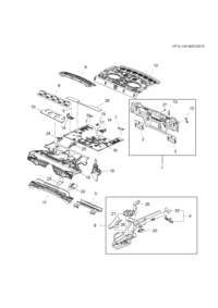 12777505-Hinge, rr seat