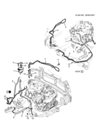 96879132-Pipe, power steering gear cooling (incl. 12,13)