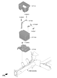 37150F0000-TRAY ASSY-BATTERY