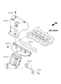 285102EDA0-MANIFOLD CATALYTIC ASSY-EXH
