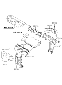285103E870-MANIFOLD CATALYTIC ASSY-EXH,LH