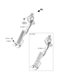 32700B3100-PEDAL ASSY-ACCELERATOR