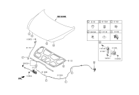 811813F000RYN-HANDLE ASSY-HOOD LATCH RELEASE