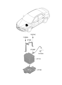 37150AZ000-TRAY ASSY-BATTERY