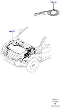 LR013606-HARNESS ASSY-OIL PRESSURE SENS