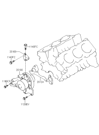 251243B002-GASKET-WATER PUMP