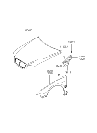 664003B000-PANEL ASSY-HOOD