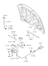 811303B000-Lock assy-hood