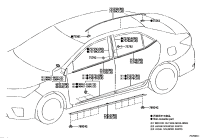 755610P020-CLIP, ROOF DRIP SIDE FINISH MOULDING