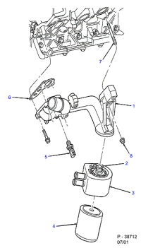 F65Z6840A-GASKET,W.PUMP INLET