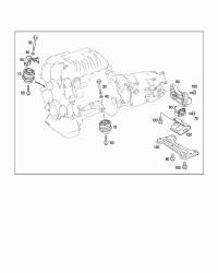 1712400017-ENGINE MOUNTING LFT/RHT-C(W204