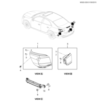 92291918-Lamp assy-rr body strut