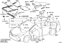 6320102290-GLASS SUB-ASSY, SLIDING ROOF