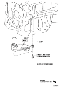 151040V020-STRAINER SUB-ASSY, OIL