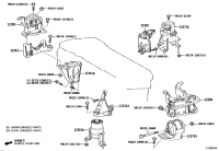 1230436080-Bracket sub-assy, engine mounting, lh