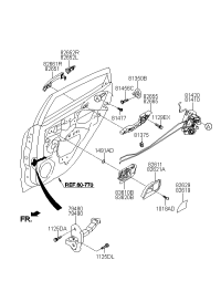836204X000ASQ-HDL ASSY-RR DR I/S