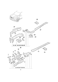 3CN804593-Bracket headlamp