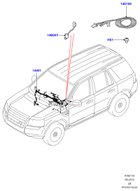 LR013591-HARNESS ASSY-OIL PRESSURE SENS