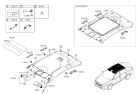 85201D151087-SUNVISOR ASSY,LH