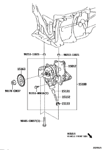 1501237010-COVER SUB-ASSY, OIL PUMP