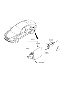 695103K000-DOOR-FUEL FILLER
