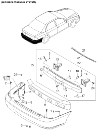 957000E200-ULTRASONIC SENSOR ASSY - BACK WARNING SYSTEM