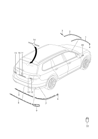 3G0853835-TRIM STRIP
